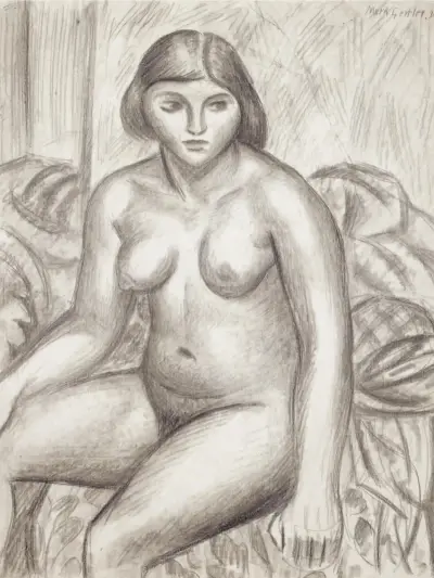 Female nude von Mark Gertler