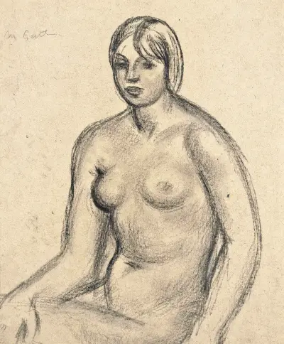 Female nude av Mark Gertler