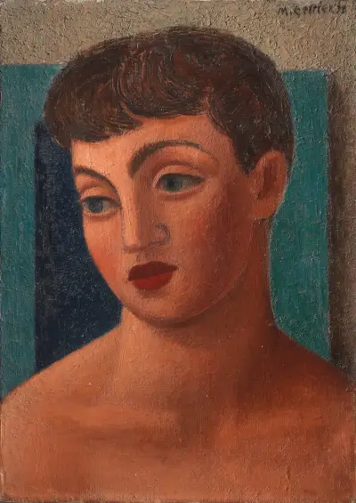 Head of a Girl (Miss Anne David) – nr 1 av Mark Gertler