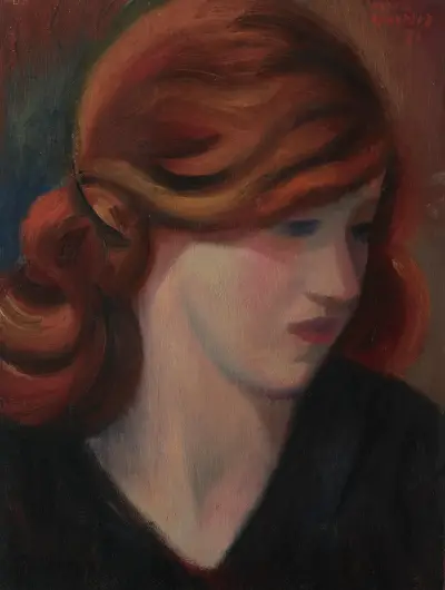 Portrait of Jean Kemp av Mark Gertler