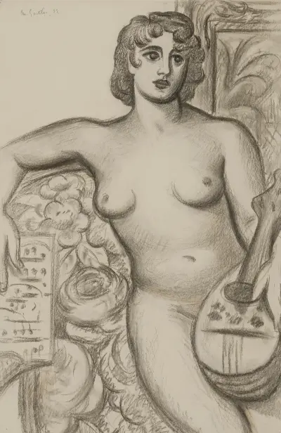 Seated Nude av Mark Gertler