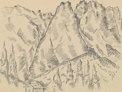 Alpspitze Mittenwald Road von Marsden Hartley