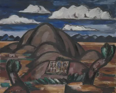 Friedhof, New Mexico von Marsden Hartley
