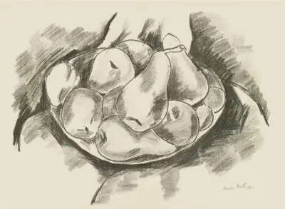 Schale mit Äpfeln und Birnen von Marsden Hartley