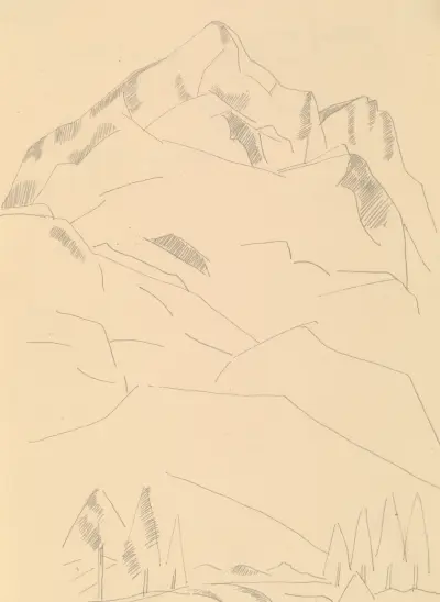 Garmisch-Partenkirchen [Gipfel in den Bayerischen Alpen] von Marsden Hartley