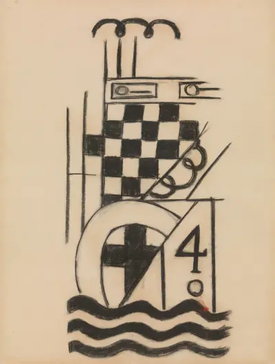Militärische Symbole 2 von Marsden Hartley