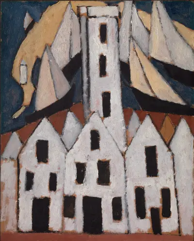 Bewegung Nr. 5, Häuser in Provincetown von Marsden Hartley