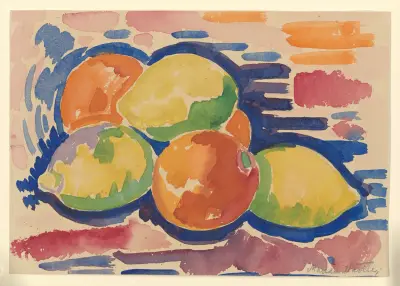 Pfirsiche und Zitronen von Marsden Hartley