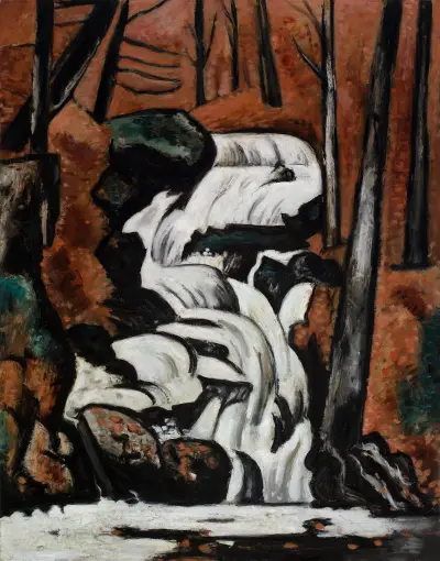 Smelt Brook Falls av Marsden Hartley
