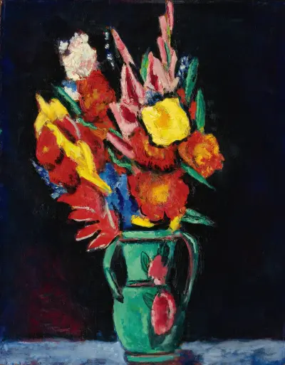 Still Life With Flowers av Marsden Hartley