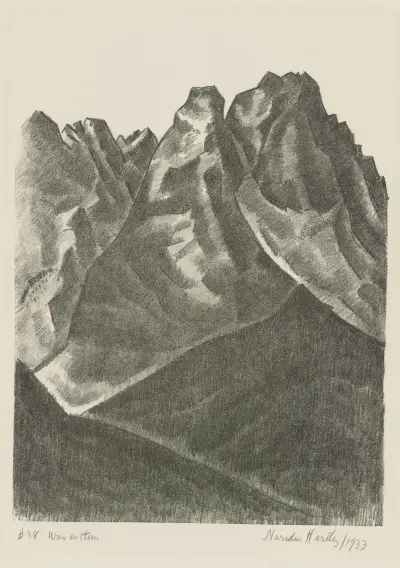 Waxenstein, 1933 – Nr. 2 von Marsden Hartley
