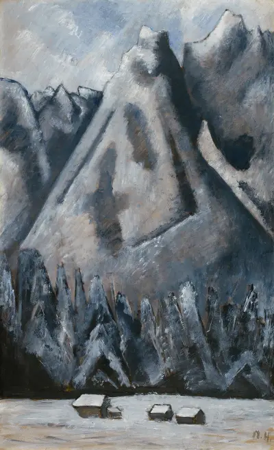 Waxenstein Peaks, Garmisch-Partenkirchen von Marsden Hartley