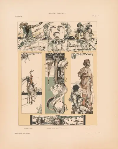Allegorien, neue Folge Pl.070 av Martin Gerlach