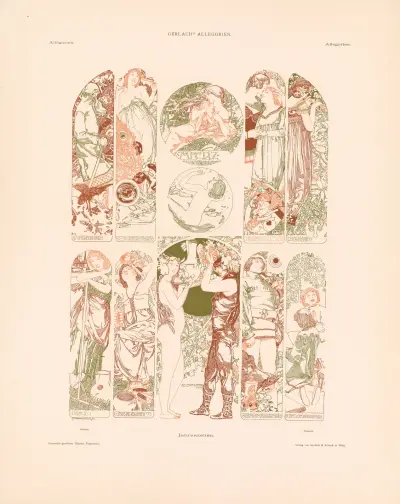 Allegorien, neue Folge Pl.084 av Martin Gerlach