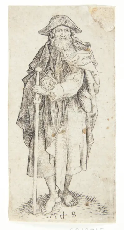 Aposteln Jakob den äldre av Martin Schongauer