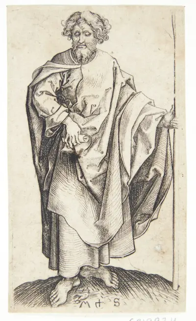 Apostlen Tomas av Martin Schongauer