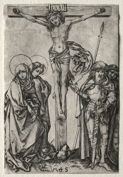 Kristus på korset av Martin Schongauer