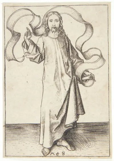 Den välsignande Kristus av Martin Schongauer