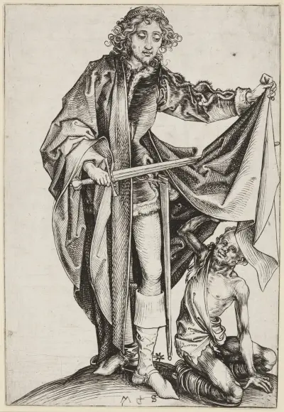 Sankt Martin och tiggaren av Martin Schongauer