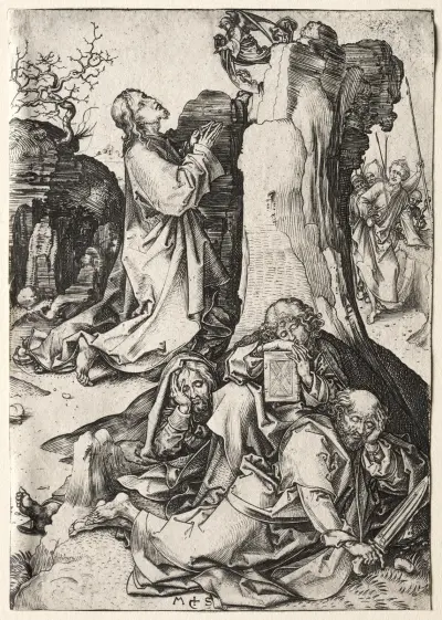 Våndagorna i Getsemane av Martin Schongauer