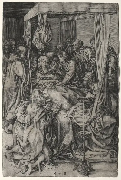 The Death of the Virgin av Martin Schongauer