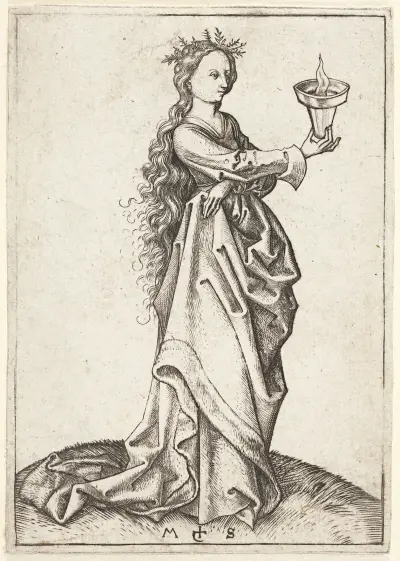 The third wise Virgin av Martin Schongauer