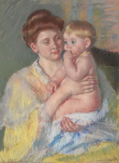 Baby John with Forefinger in His Mouth av Mary Cassatt