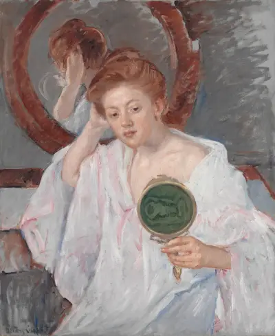 Denise at Her Dressing Table (circa 1908–9) av Mary Cassatt