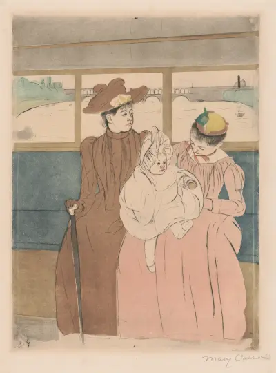In the omnibus, 1891 – nr 1 av Mary Cassatt