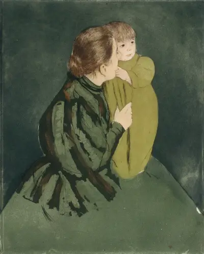 Peasant Mother and Child av Mary Cassatt