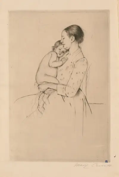 Quietude av Mary Cassatt