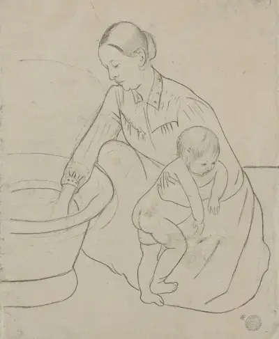 The Bath (verso), 1890 – nr 3 av Mary Cassatt