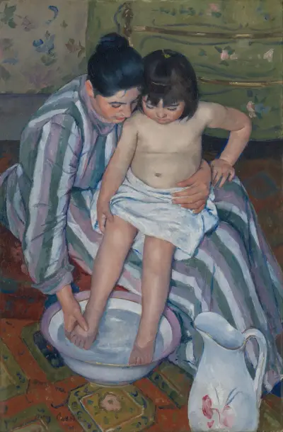 The Child’s Bath av Mary Cassatt