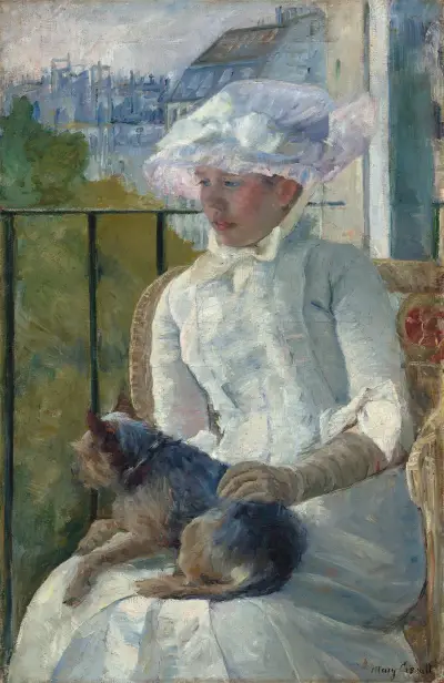 Young Girl at a Window av Mary Cassatt