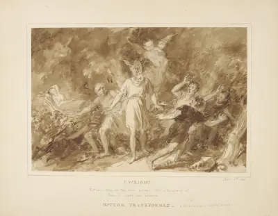Bottom transformed, A midsummer night’s dream, [III, 1] av John Massey Wright