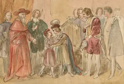 Illustrationer till Shakespeare pl. 036 av John Massey Wright