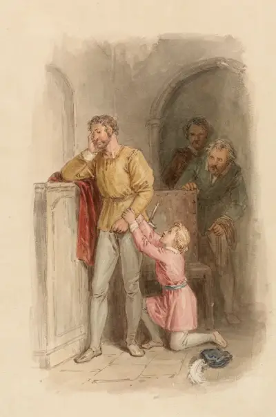 Illustrationen zu Shakespeare, Taf. 042 von John Massey Wright