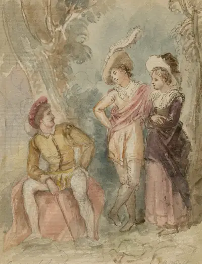 Illustrations to Shakespeare Pl.059 av John Massey Wright