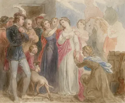 Illustrations to Shakespeare Pl.076 av John Massey Wright