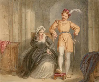 Illustrationer till Shakespeare Pl.083 av John Massey Wright