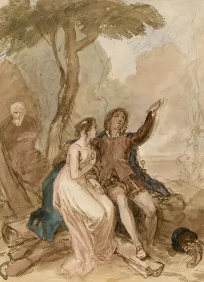 Illustration till Shakespeare Pl.094 av John Massey Wright