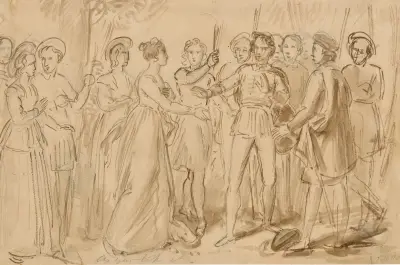 Illustrations to Shakespeare Pl.099 av John Massey Wright