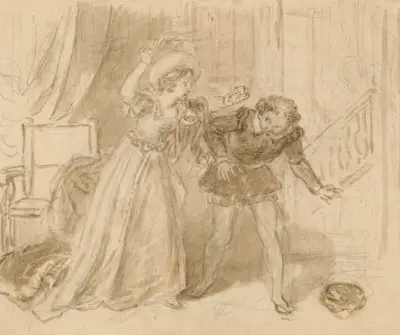 Illustration till Shakespeare pl. 101 av John Massey Wright