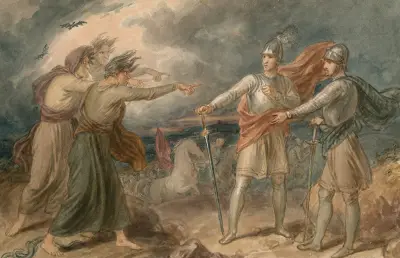 Scener ur Macbeth 2 av John Massey Wright