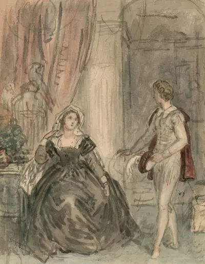 Scener ur Romeo och Julia 3 av John Massey Wright