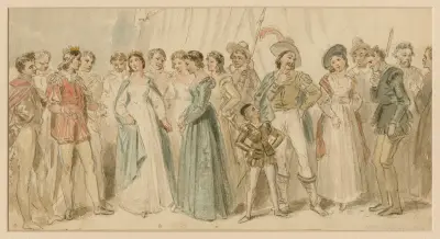Postavy ze tří Shakespearových komedií – č. 2, John Massey Wright