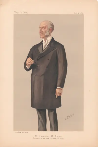 Americans. Presedent of the New York Central Road. Mr. Chauncey M. Depew. 29 October 1889 von Leslie Matthew Ward