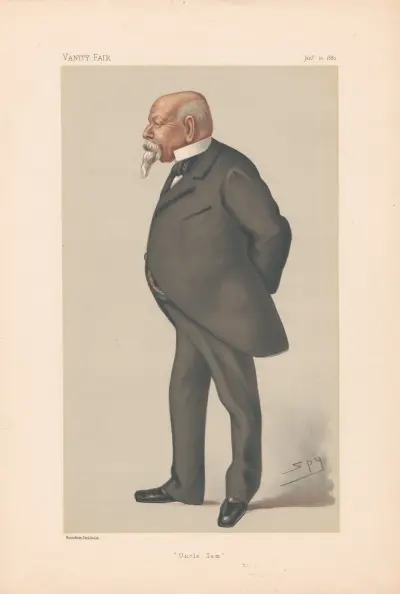 Americans. ‘Uncle Sam’. Mr. Samuel Ward. 10 January 1880 av Leslie Matthew Ward