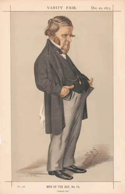 Konstnärer. 'Historic Art'. Mr. G.W. Ward. 20 december 1873 av Leslie Matthew Ward