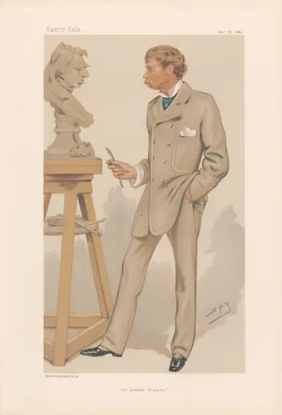 Artists. ‘The Queen Sculptor’. Mr. Joseph Edgar Boehm. 22 January 1881 av Leslie Matthew Ward